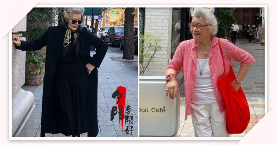 日本83歲老太太衣品出圈，身材微胖滿頭白髪，卻穿得比小姑娘高級