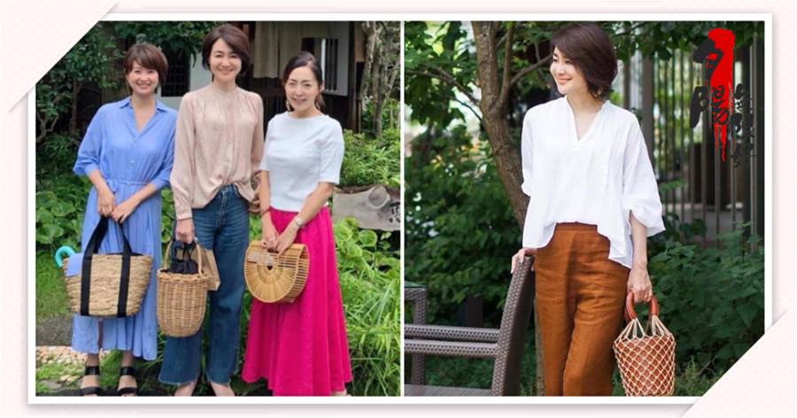 五十歲女人才不是「老阿姨」，學日本主婦這樣穿，款式簡單心機多，很難不好看