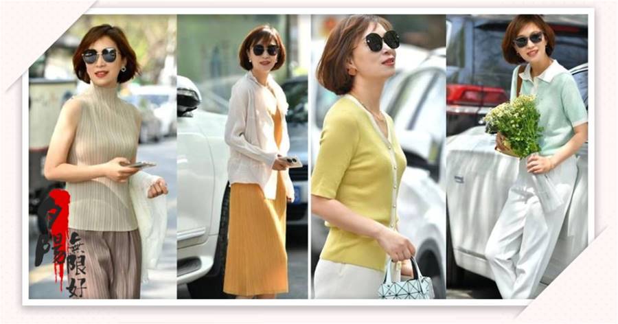 今夏流行一款上衣穿搭，叫「涼薄衫」！50歲女人穿清爽時髦不油膩